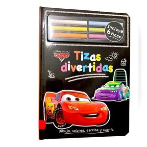 Disney Cars Chalk Set - Black, Red, Purple New Book